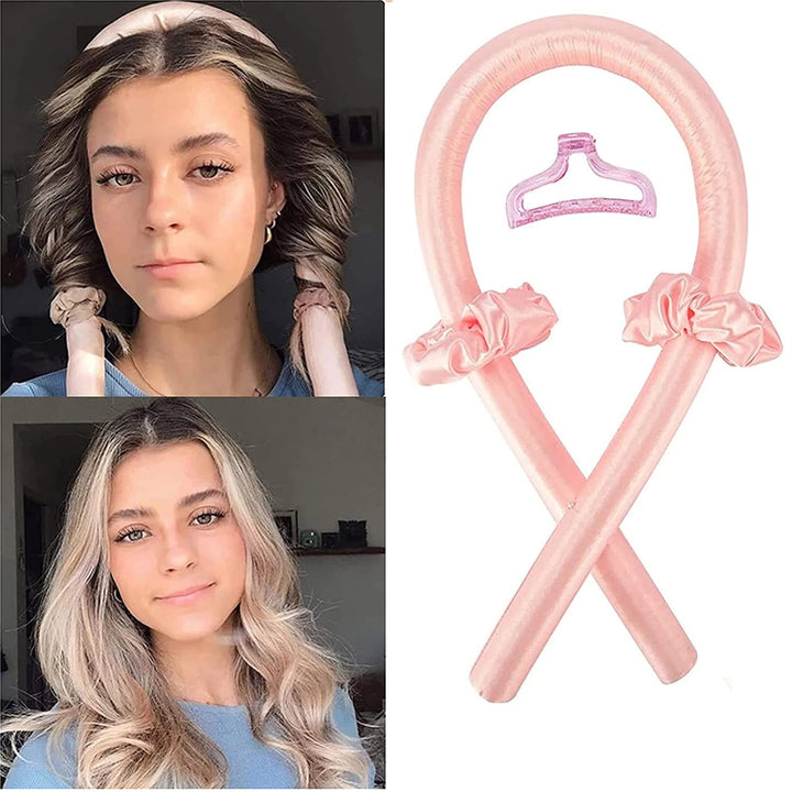 Heatless Curling Rod Locken Silk Band Curlers Schlafen Weichen Stirnband Welle.